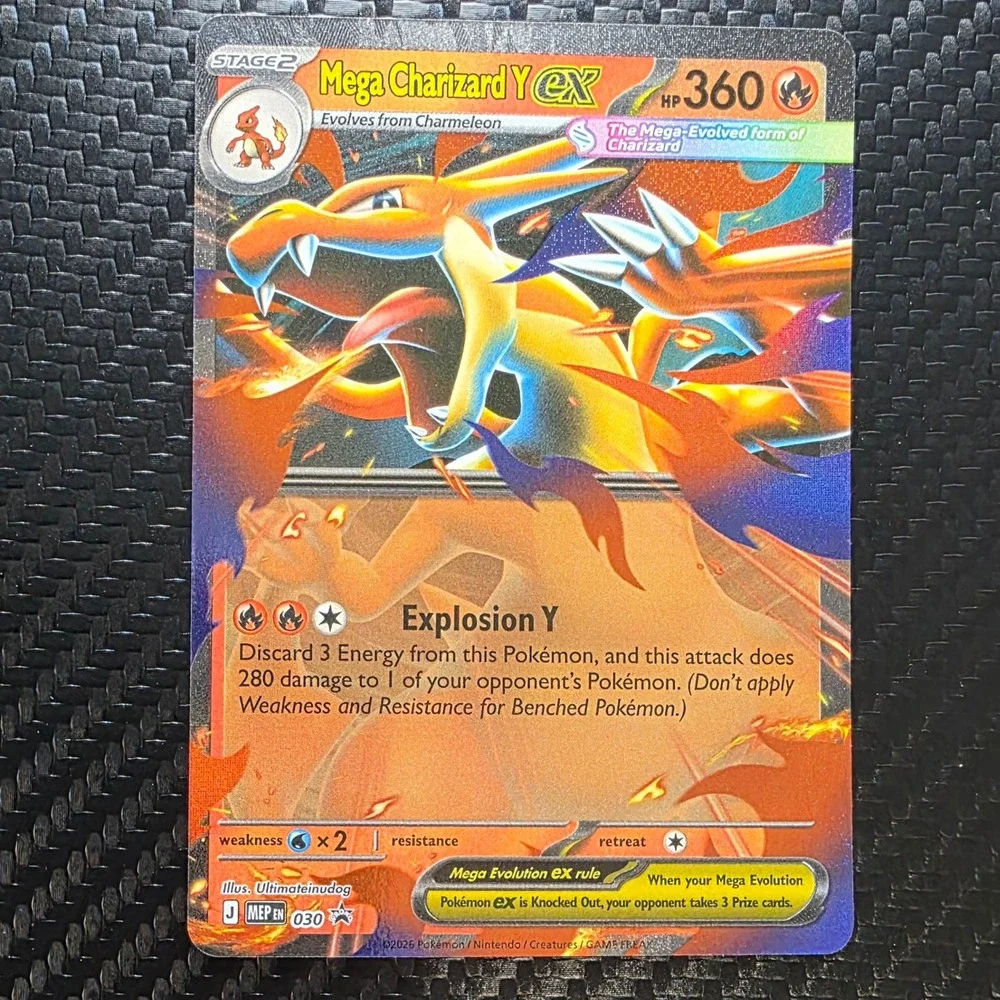 Mega Charizard Y ex 030 Black Star Promo Holo Pokemon TCG NM Card